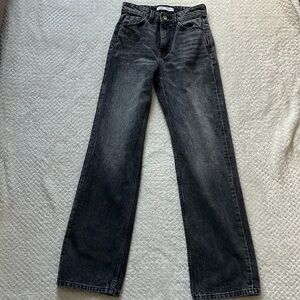 Zara - High Rise Black Denim - 29” inch inseam